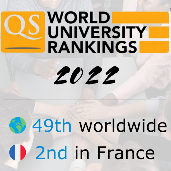 IP Paris in the Top 50 best universities worldwide for its first ranking QS World University Ranking 