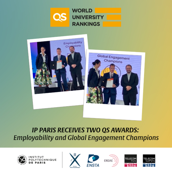 IP Paris receives two QS Awards: Employability and Global Engagement Champions
